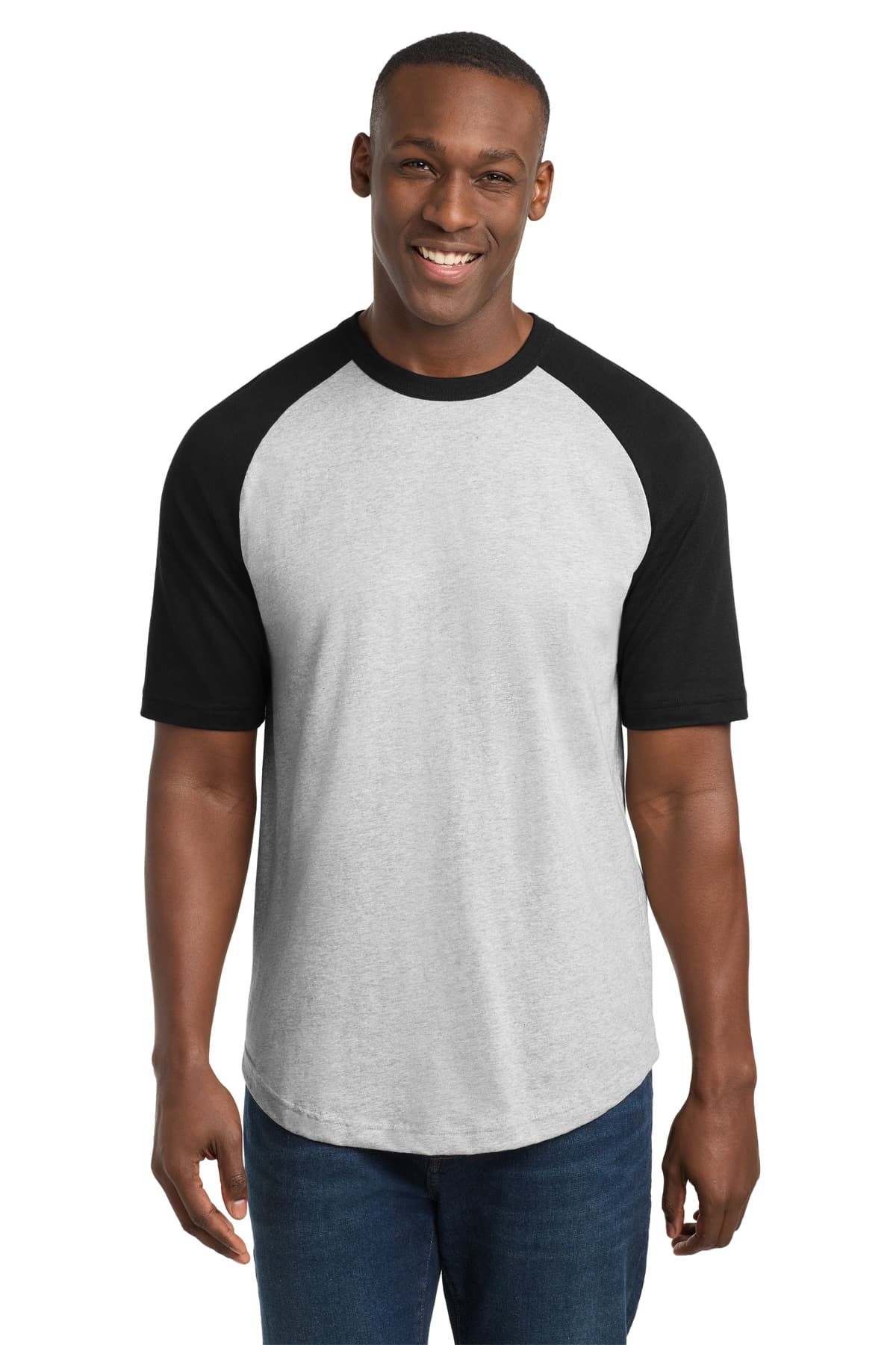 DISCONTINUEDSport-Tek Short Sleeve Colorblock Raglan Jersey. T201