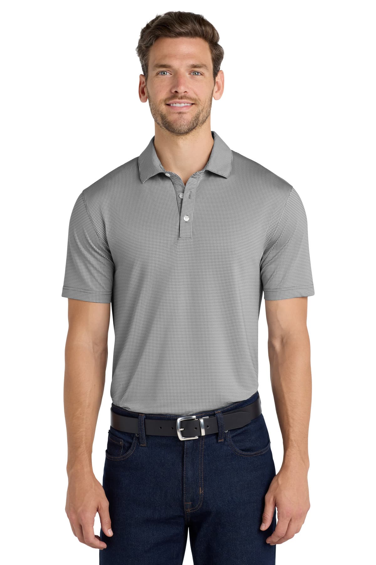 DISCONTINUED Port Authority  Gingham Polo K646
