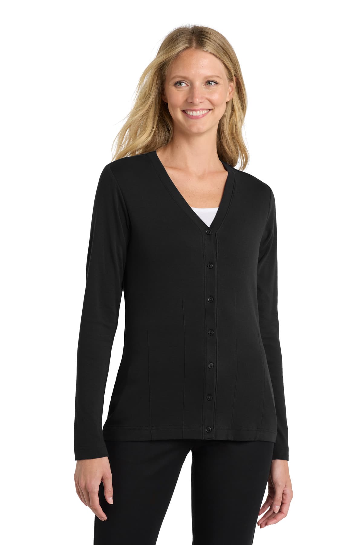 DISCONTINUED Port Authority Women's Modern Stretch Cotton Cardigan. L515